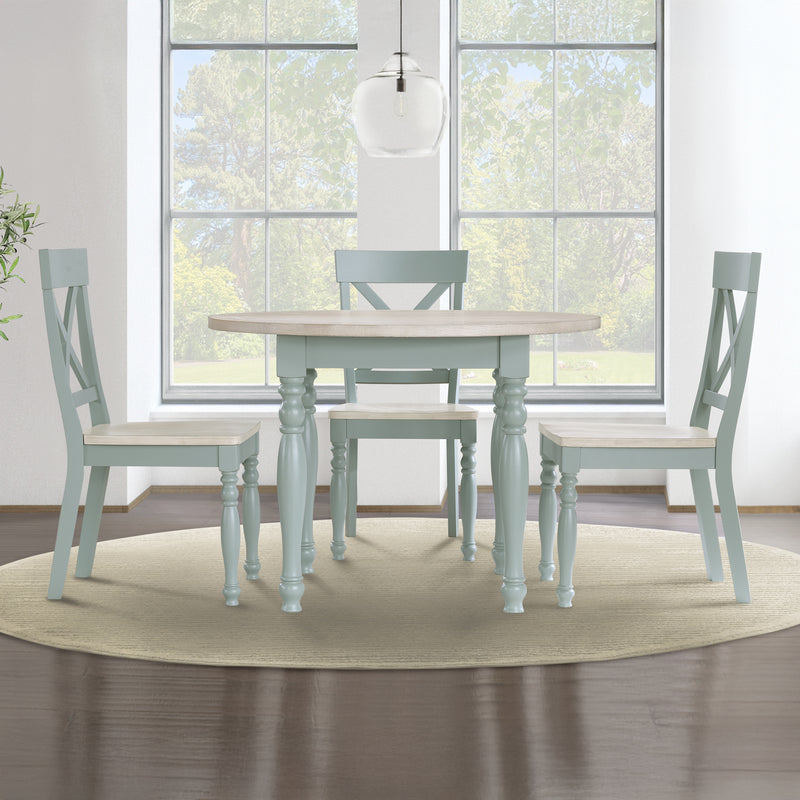 Steve Silver Darcy Blue 5pc Dining Set