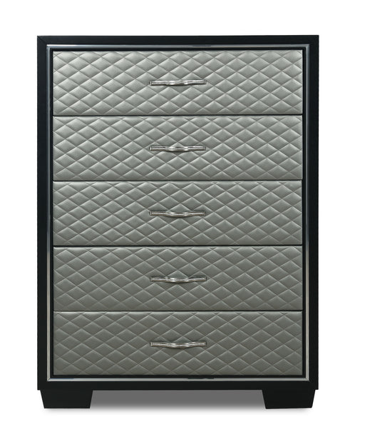New Classic Furniture Luxor Black Silver Chest