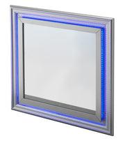 Glory Furniture Lorana White Pearl LED Mirror