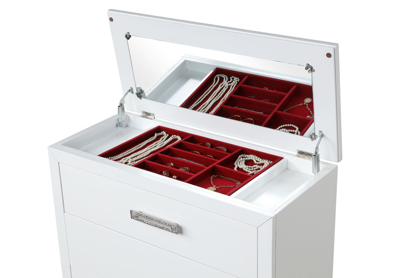 Galaxy Home Coco Milky White Drawer Chest