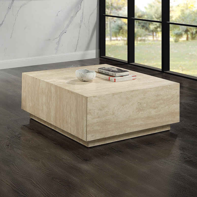 Acme Furniture Deon Beige Natrual Coffee Table