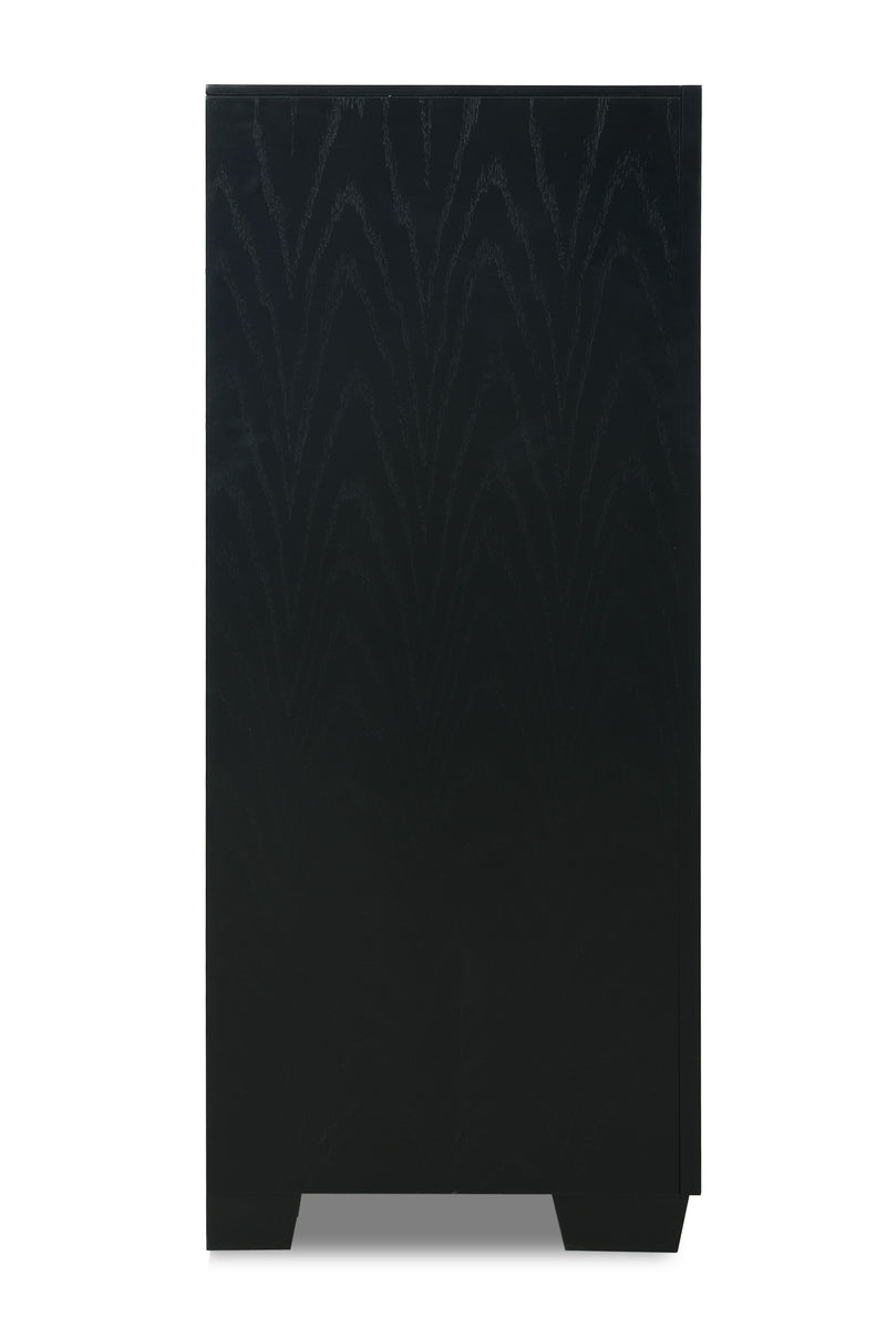 New Classic Furniture Luxor Black Silver Chest