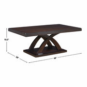 Steve Silver Jocelyn Espresso Cherry Cocktail Table