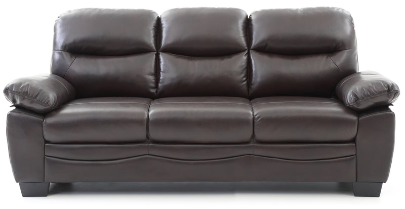 Glory Furniture Marta Gray Faux Leather Sofa