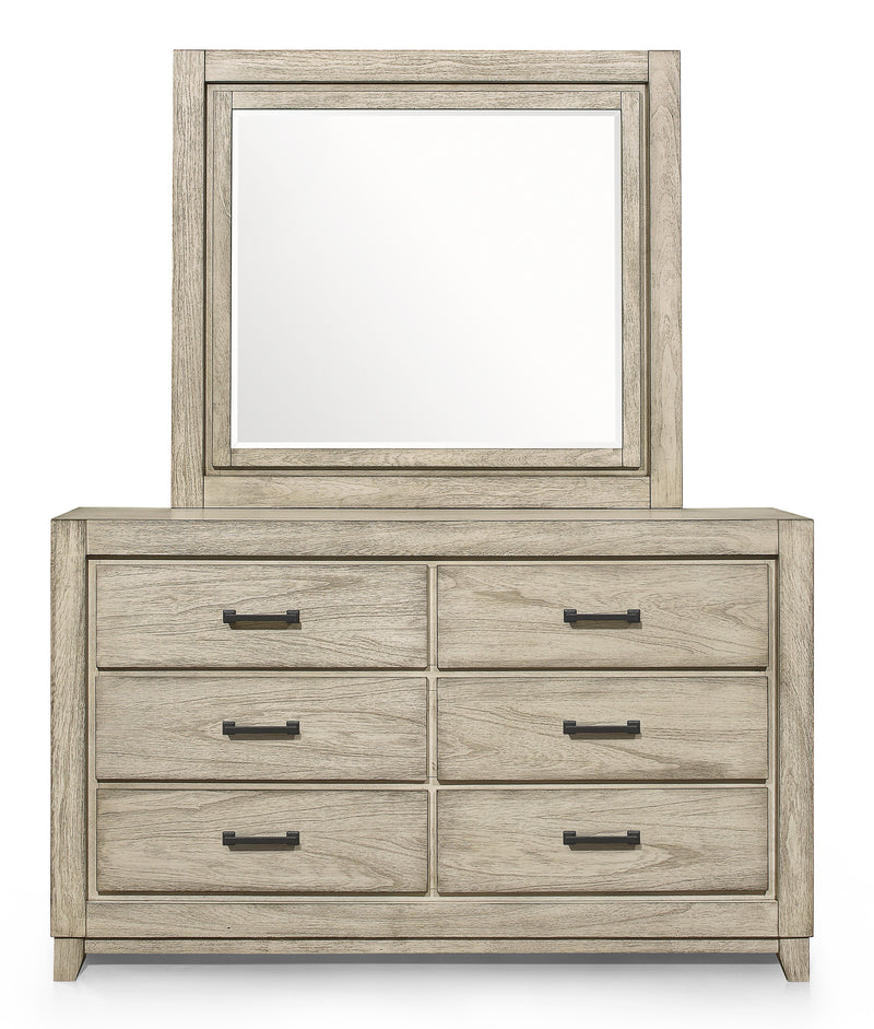 New Classic Furniture Ashland Rustic Brown Mirror