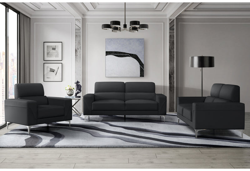 Global Furniture U6109 Black Sofa