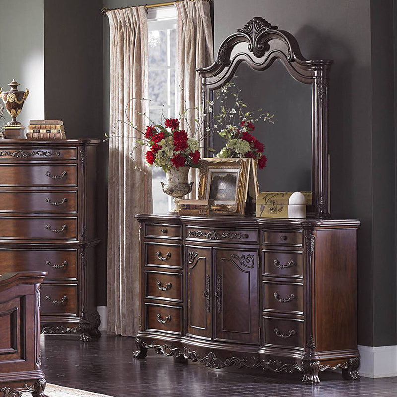 Home Elegance Deryn Park Dresser and Mirror