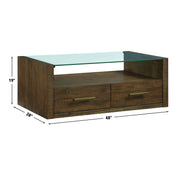 Steve Silver Garland Brown Coffee Table