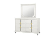 Global Furniture Orion Gold Dresser and Mirror