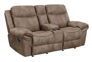 Steve Silver Nashville Grey Glider Recliner Console Loveseat