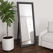 Coaster Furniture Windrose Black LED Standing Mirror