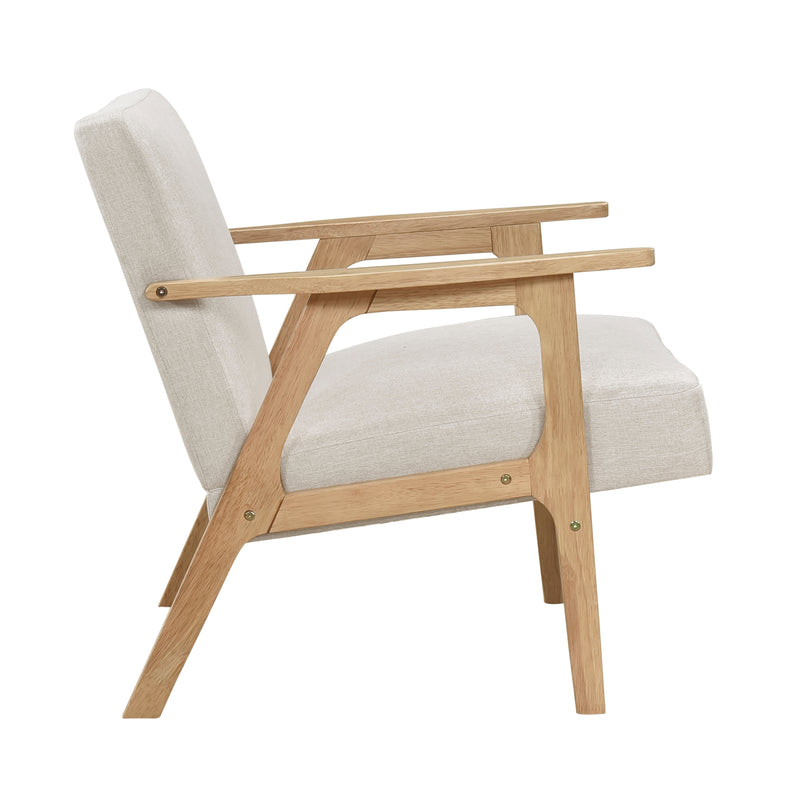 Home Elegance Omara Natural Beige Accent Chair