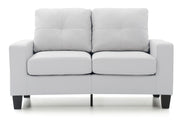 Glory Furniture Newbury Gray Faux Leather Modular Loveseat