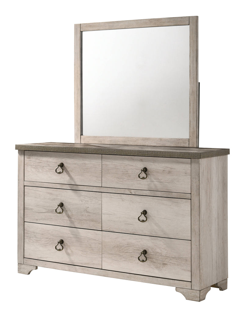 Crown Mark Patterson Dresser and Mirror