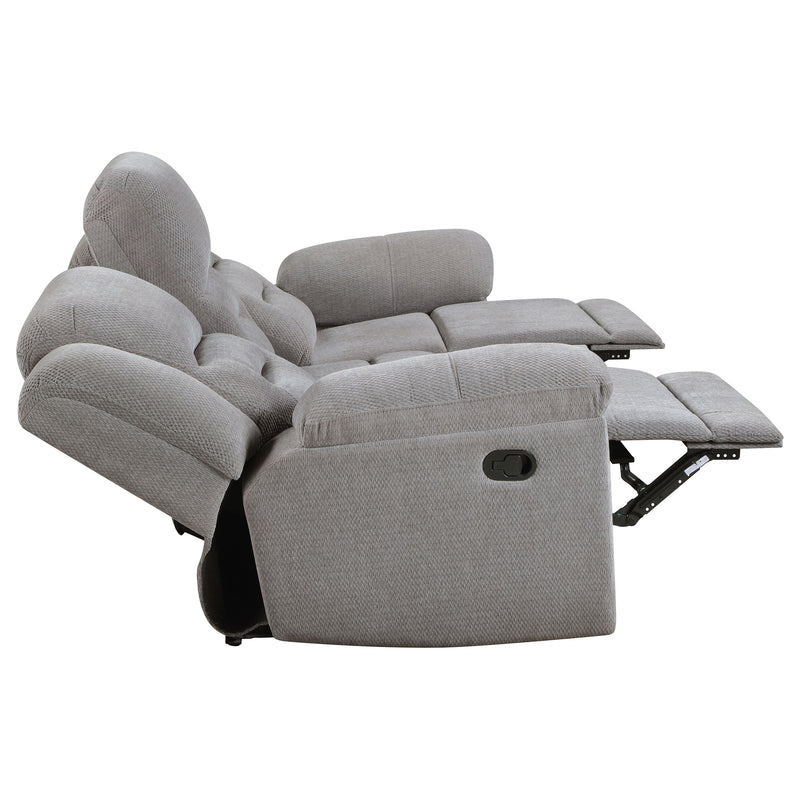 Coaster Furniture Gilson Grey Reclining 3pc Living Room Set