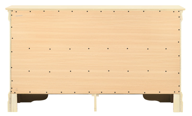 Glory Furniture Louis Phillipe Beige 6 Drawers Dresser
