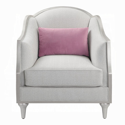 Acme Furniture Kasa Beige Chair with Pillow