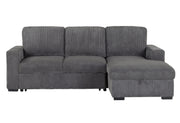 Global Furniture U2660 Grey L Sectional without Pullout