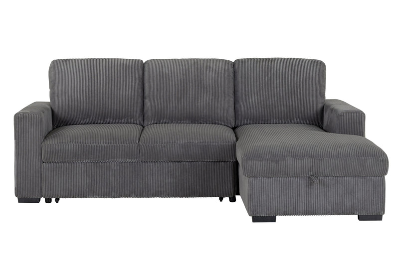 Global Furniture U2660 Grey L Sectional without Pullout