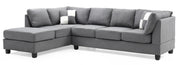 Glory Furniture Malone Gray Sectional