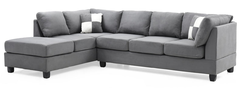 Glory Furniture Malone Gray Sectional