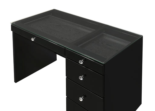 Crown Mark Morgan Black Vanity Desk