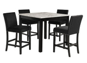 New Classic Furniture Celeste Black 42 Inch 5pc Counter Height Set