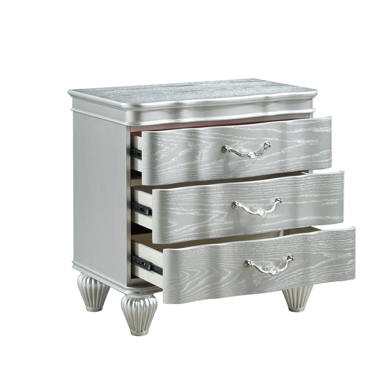 Galaxy Home Landmark Silver Nightstand