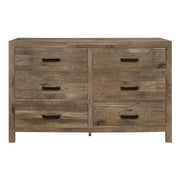 Home Elegance Mandan Brown Natural Dresser And Mirror