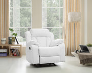 Glory Furniture Daria White Rocker Recliner
