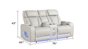 Galaxy Home Fortuner Ice 2pc Living Room Set