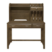 Home Elegance Blanche Brown Desk with Hutch
