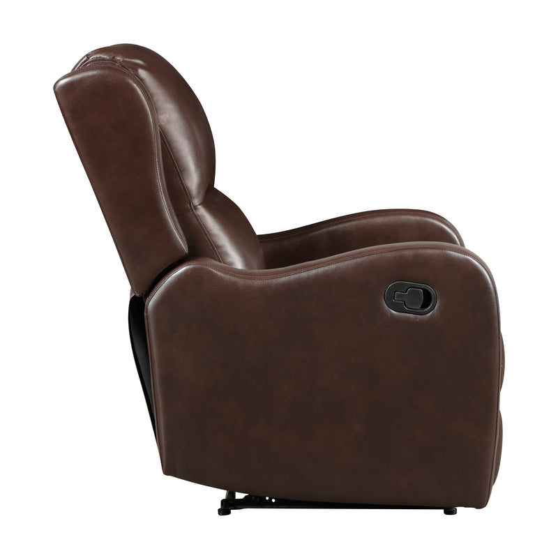 Home Elegance Durant Brown Reclining Chair