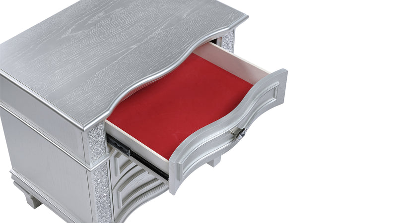 Galaxy Home Mystic Silver Nightstand