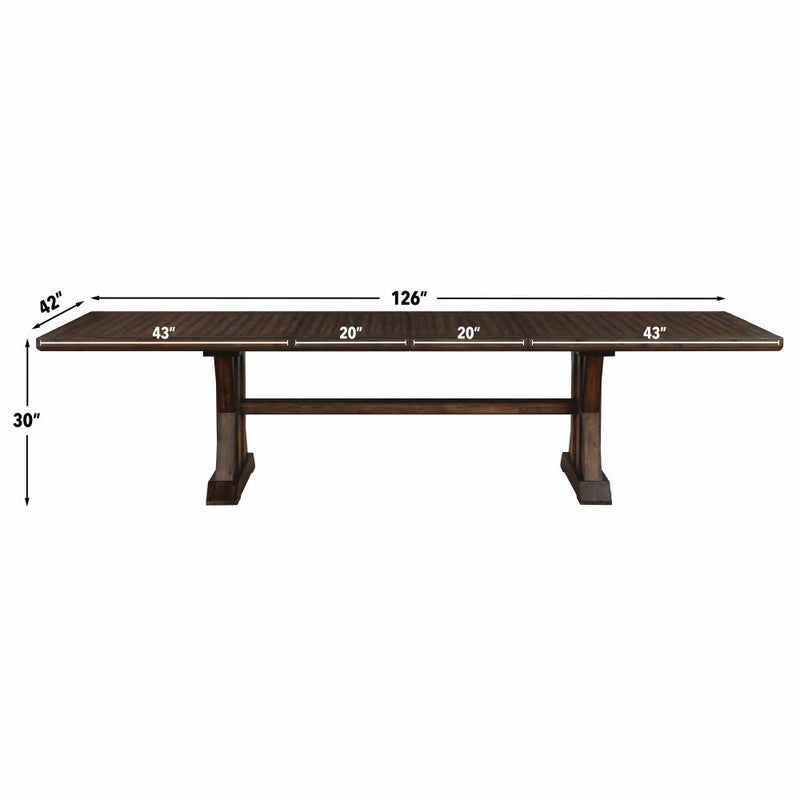 Steve Silver Auburn Dark Brown Extension Dining Table