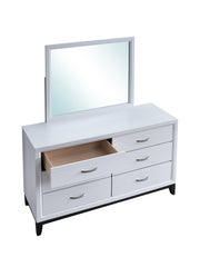 Glory Furniture Glasgow Gray Dresser and Mirror