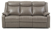 Glory Furniture Ward Black Faux Leather Double Reclining Sofa