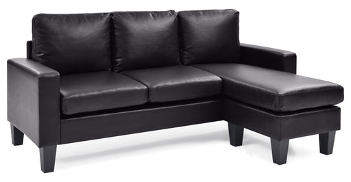 Glory Furniture Jenna Black Sofa Chaise