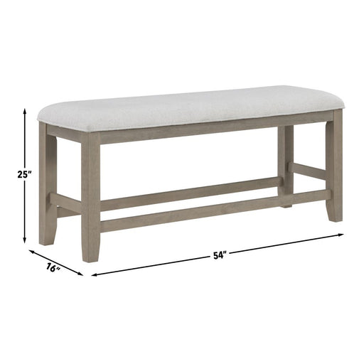 Steve Silver Lily Gray 25 Inch Counter Bench