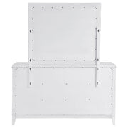 Coaster Furniture Marielle Distressed White Dresser with Mirror