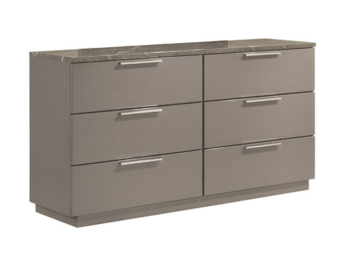Galaxy Home Elara Gray Dresser and Mirror