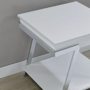Steve Silver Zena White Square End Table