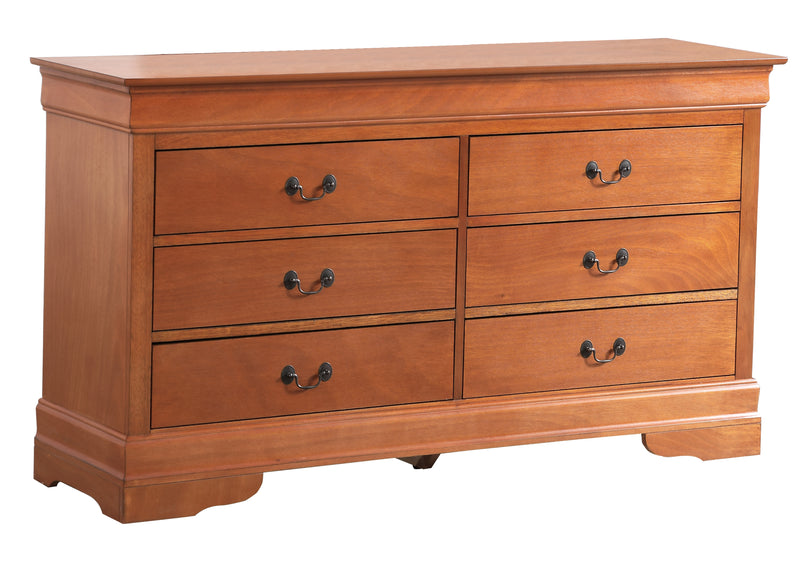 Glory Furniture Louis Phillipe Oak Dresser