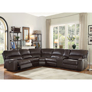 Acme Furniture Saul Gray Power Motion Sectional