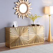 Meridian Furniture Golda Gold Leaf Sideboard Buffet
