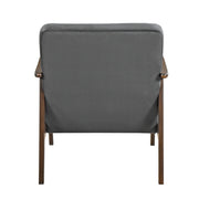 Home Elegance Landers Dark Gray Walnut Accent Chair