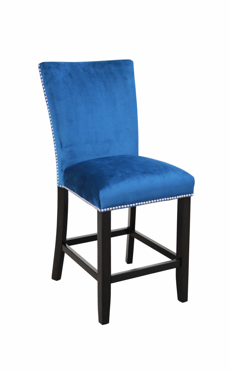 Steve Silver Camila White Blue 9pc Counter Height Set