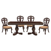 Home Elegance Deryn Park Metallic Cherry 5pc Dining Room Set