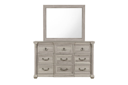 Global Furniture Rowan Tatum Natural Dresser and Mirror