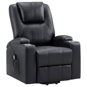 Coaster Furniture Armstrong Black Power Lift Massage Recliner